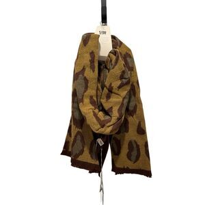 NWT Quagga Green Label animal print scarf w/bracelet